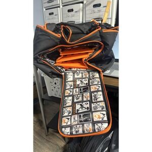 Six Pack Fitness Travel Fit Black Orange Meal Prep Gym Bag Duffel